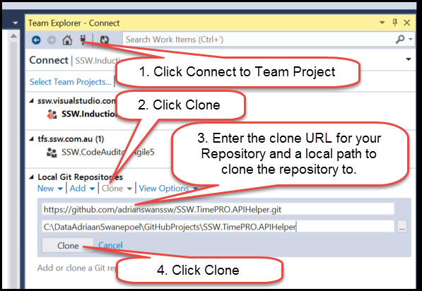 Cloning a GitHub repository to your local Git Repository